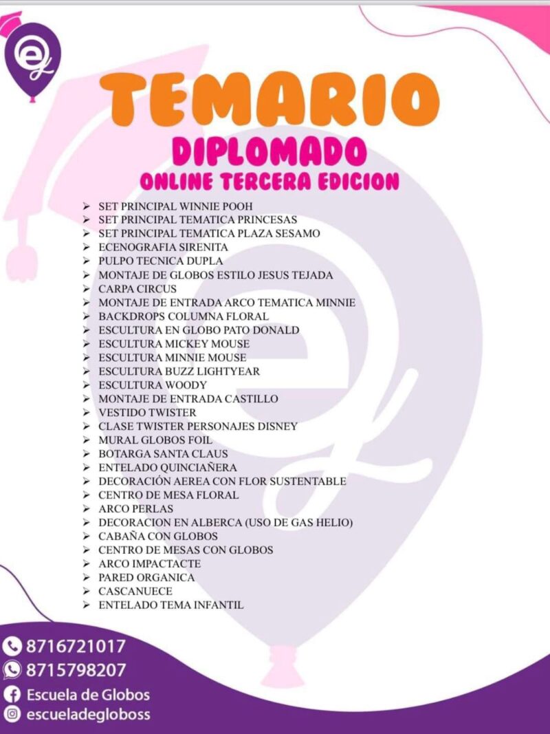 Temario Diplomado Online 3era Edición