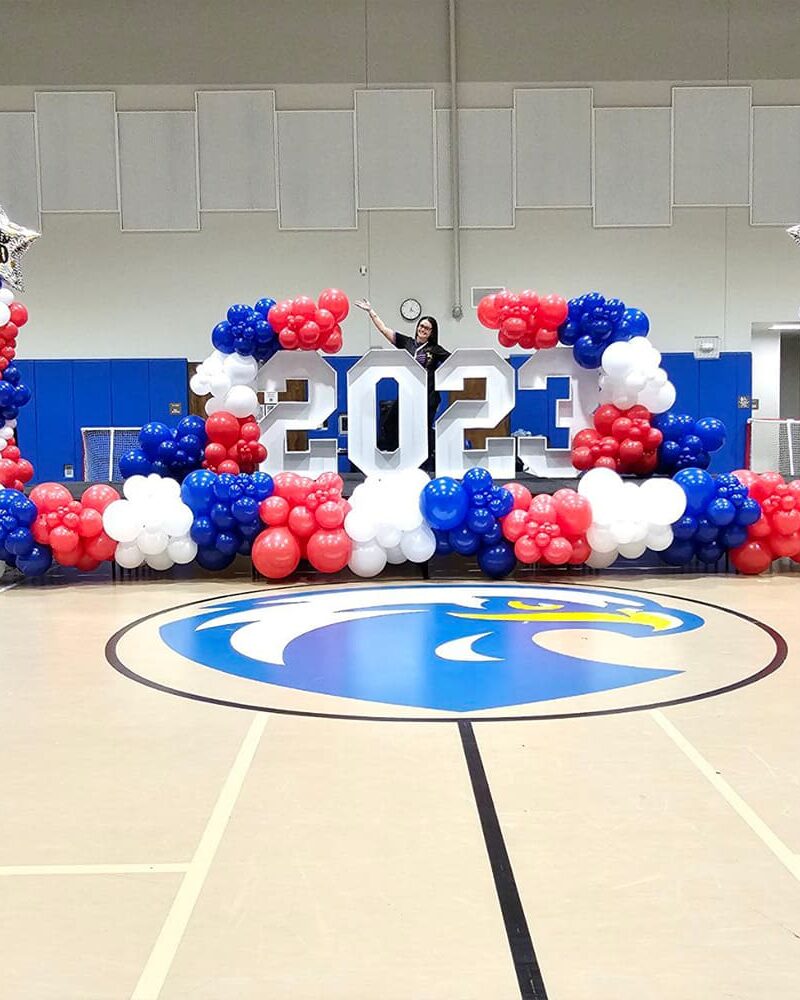 Balloons classic blue and red